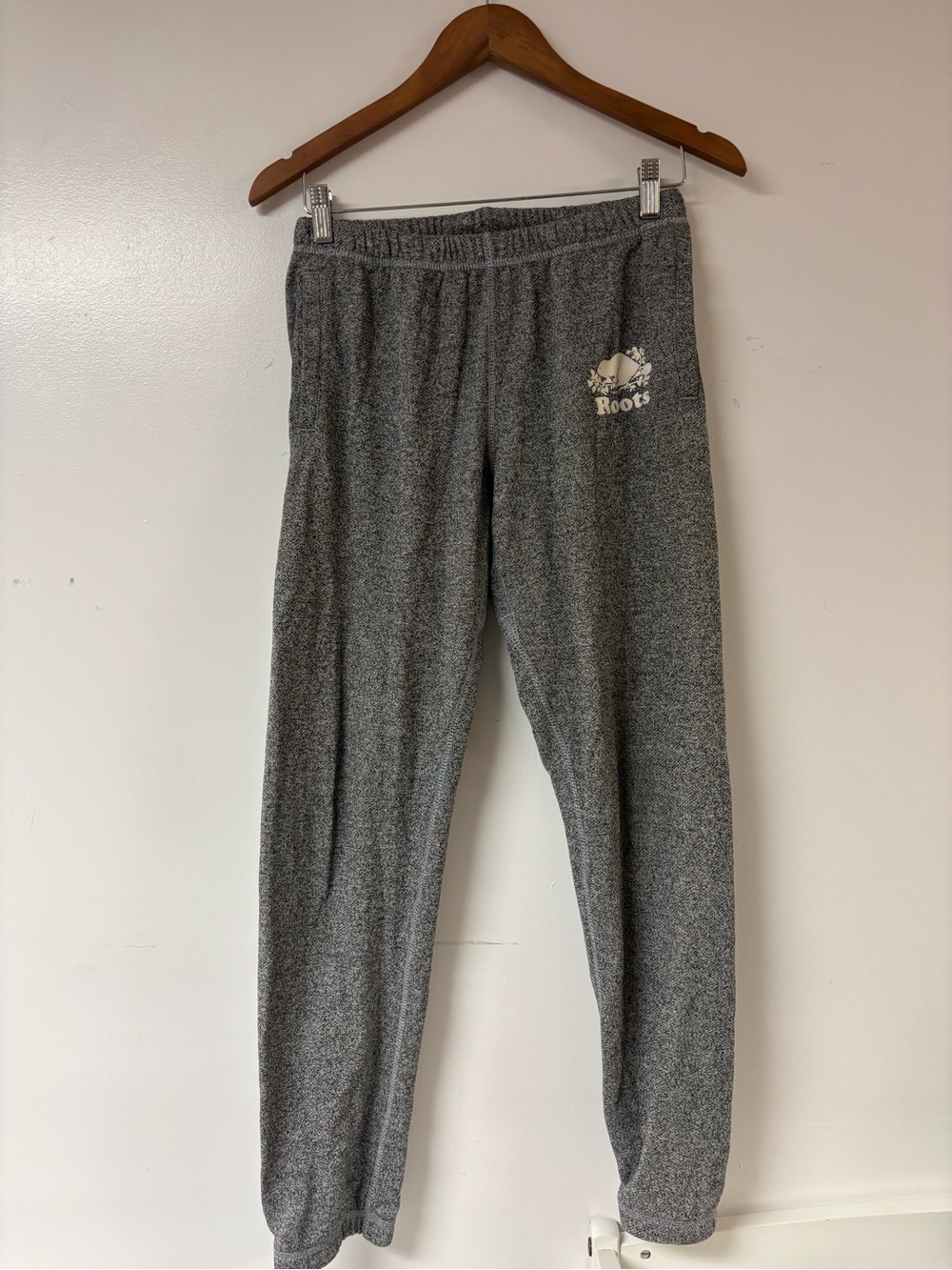 Roots Women’s Gray Sweatpants with Logo Size XS